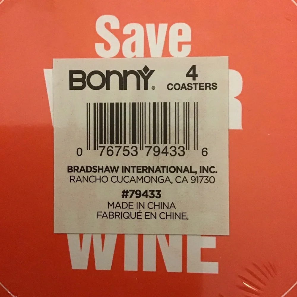 COASTERS DINNER PARTY WINE COASTERS NWT 16 COUNT